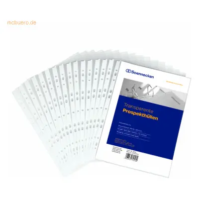 Soennecken Prospekthülle 1602 DIN A4 PP transparent 100 Stück