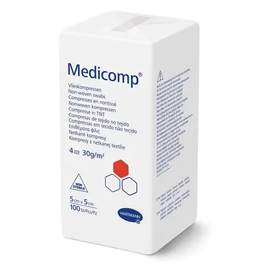 Medicomp Vlieskomp.unsteril 5x5 cm 4fach 100 St Kompressen