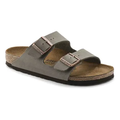 Birkenstock Arizona Birko-Flor Nubuck Sandalen grau - 36