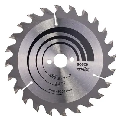 BOSCH Kreissägeblatt "Optiline" Wood 160 x 20/16 Z24 2.6/1.6 2 608 640 596
