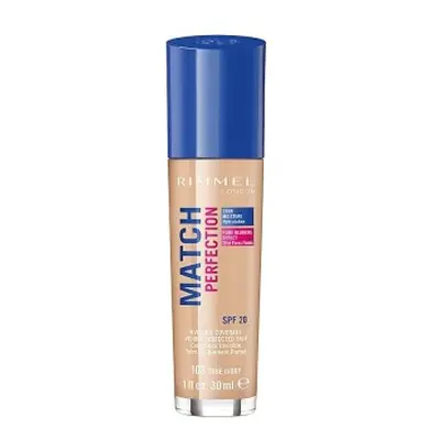 Rimmel Match Perfection Flüssiges Make-Up SPF 20 Farbton 103 True Ivory 30 ml
