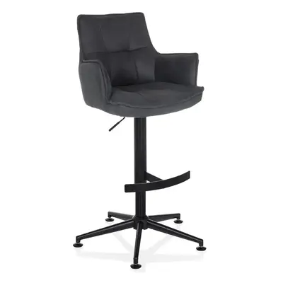 B-Ware Hjh Living Barhocker Drehstuhl Hocker Solao Life High Grau Mit Armlehnen Sitz