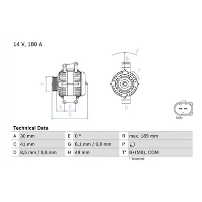 Bosch Lichtmaschine 180A BMW 1er 3er 5er