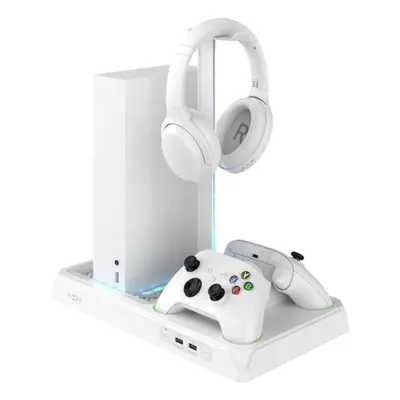 FIXED Multifunctional Stand für Xbox S Series X mit Lüftung und Ladefunktion weiß