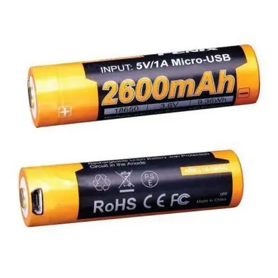 Fenix ARB-L18-2600U 18650 LiIon Akku USB-Aufladbar geschützt 2600mAh