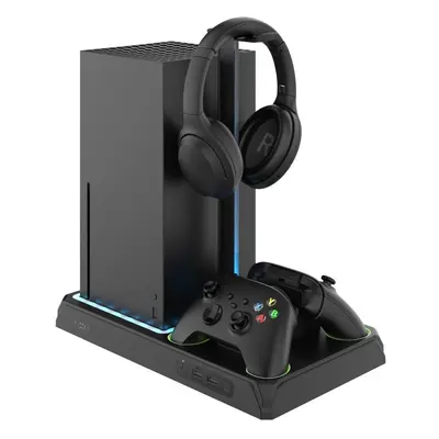 FIXED Multifunctional Stand für Xbox Series S X mit Belüftung und Ladefunktion schwarz