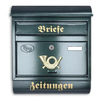 Antiker Briefkasten Postkasten mit Zeitungsrolle Runddach Nostalgie...