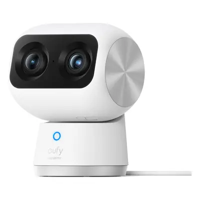 Eufy S350 weiß | Indoor-Überwachungskamera | Netzbetrieb | 4K Dual-Cam | 8x Zoom | Nachtsicht | 360° Schwenk-/Neigefunktion | WL