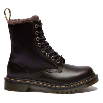 Dr. Martens 1460 Serena Faux Fur Leather Boots Brown DM41414020 Damen - Schuhe Dr. Martens - Braun - DM41414020-6 - Size: 6