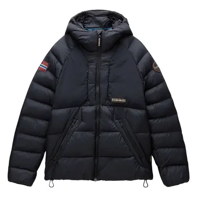 NAPAPIJRI Herren Steppjacke schwarz Mikrofaser unifarben
