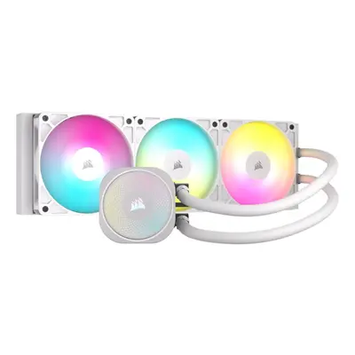 Corsair Nautilus 360 RS ARGB Liquid, All-in-One-Flüssigkeitskühler, 1700 RPM, Weiß