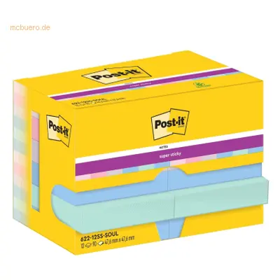 Post-It 7100258899, Quadratisch, Blau, Grün, Lavendel, Pink, Violett, Papier, 47,6 mm, 47,6 mm, 90 Blätter