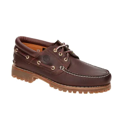 Timberland Authentic 3-Eye Lug Boat Shoe - Red, Red