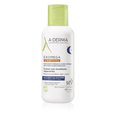 A-Derma Exomega Control Repairing Emollient Night Cream regenerierende Nachtcreme gegen Kratzen 400 ml