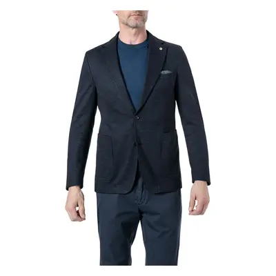 Carl Gross Herren Sakko blau Jersey