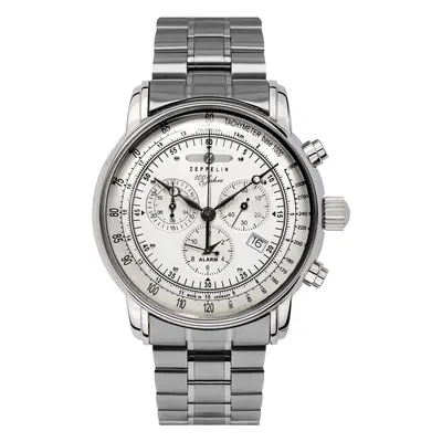 Zeppelin 7680MB-1 Herrenuhr Alarm Chronograph 100 Jahre 43mm 5ATM