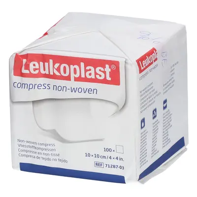 LEUKOPLAST compress non-woven 10x10cm unste.4f 100 St.