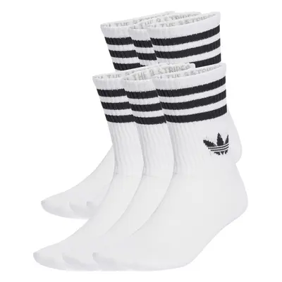 Lange Socken adidas 3-Stripes JV7410 Weiß