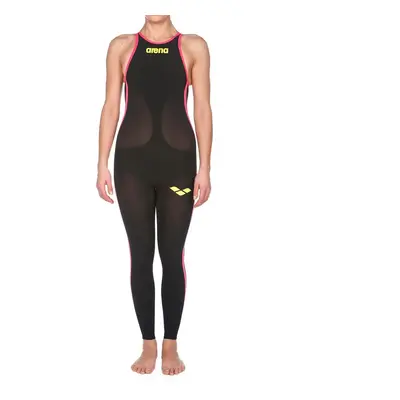 Arena Powerskin R-Evo Competition Schuh + Full Body Long Leg offenen Rücken schwarz gelb Frau - 40