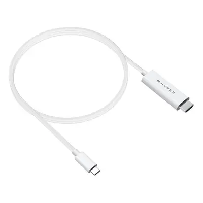 HyperDrive - Adapterkabel - 24-poliger USB-C-Stecker auf HDMI-Stecker - 2,5 m - weiß - 4K60 Hz-Unterstützung, DP Alt-Modus-Unter