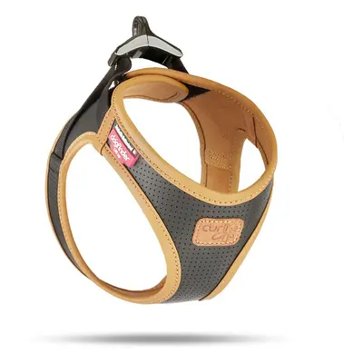 Curli Apple Leather Geschirr Schwarz - L