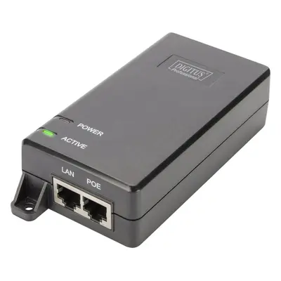 Assmann DIGITUS PoE+ Injector, 802.3at 10/100/1000 Mbps Output 48V 30