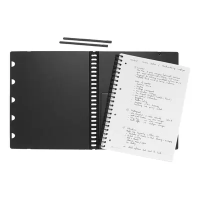 6 x Exacompta Meetingbook A5 90g/qm 160 Blatt liniert schwarz