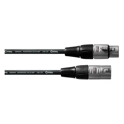 Cordial CFM 20 FM Mikrofonkabel Neutrik / Rean XLR male/female, 20 Meter schwarz