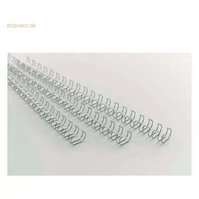 GBC MultiBind - Bindedraht - 12 mm - 21 Ringe - A4 (210 x 297 mm) - 130 Blätter - Silber - 100 Stck. - für MultiBind 220, 230, 2