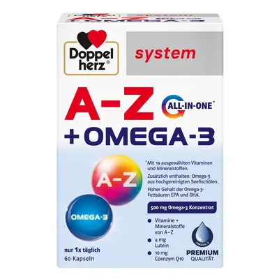 Doppelherz A-Z+Omega-3 all-in-one system Kapseln 60 St
