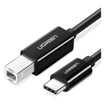 Druckerkabel UGREEN US370, USB-C - USB-B, 1m, Schwarz
