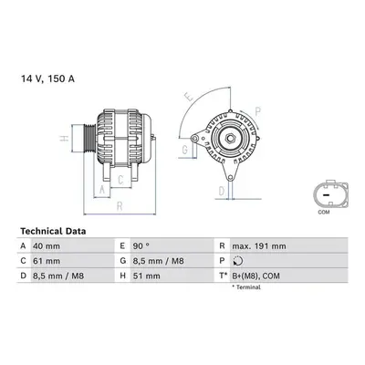 Bosch Lichtmaschine 150A Audi A4 A5 Q5 2,0 0986085020