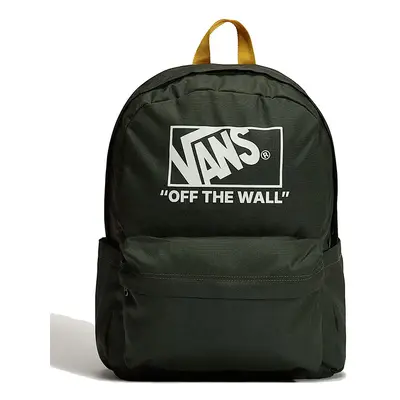 Vans Old Skool 22L Rucksack dunkelgrün/weiß/gelb