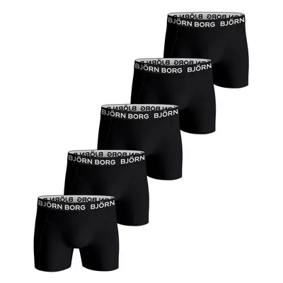 Björn Borg 5P Cotton Stretch Boxer 1719 Schwarz/Weiß Baumwolle X-Large Herren