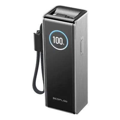 Externer Akku EcoFlow Rapid, 25000mAh, 170W, QC + PD, 1 x USB-A - 3 x USB-C, Grau