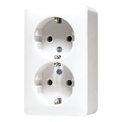 Jung SCHUKO-Steckdose 2-fach 6020 A WW 6020AWW