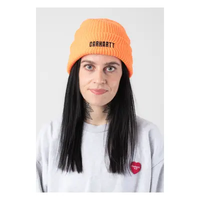 Carhartt WIP - Industry Lumo Orange/Black - Beanie - Orange - Onesize - 100% Polyacryl