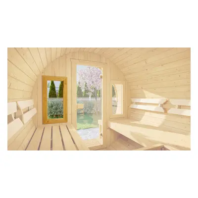 Weka Zusatzfenster für Fasssauna 198 - 40 x 80 cm