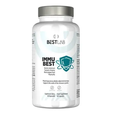 Best Lab Immu Nahrungsergänzungsmittel mit Kolostrum zur Unterstützung des Immunsystems 60 St Kapseln