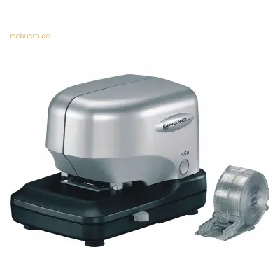 Rexel Elektrohefter Stella 30, Cartridge, 30 Blätter, 5000 Heftklammern, Schwarz, Silber, 215 mm, 196 mm, 138 mm