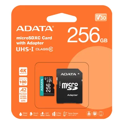 ADATA MicroSDXC 256GB Premier Pro + SD-Adapter