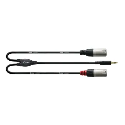 Cordial CFY 3 WMM-Long, 3m, 3,5mm Stereo Klinke2x XLR male Stecker