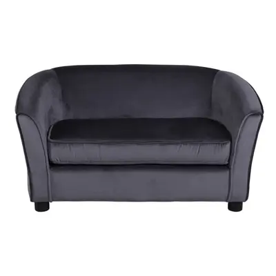 Velvet Sofa 2 Personen für Kind grau.