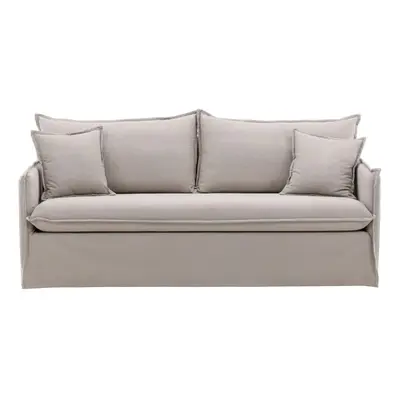 3-Sitzer Sofa Nova aus Leinen, Taupe