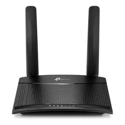 TP-Link 300 Mbps Wireless N 4G LTE Router, Wi-Fi 4 (802.11n), Einzelband (2,4GHz), Ethernet/LAN, 3G, Schwarz, Tabletop-Router