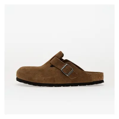 Birkenstock Boston Veloursleder schmal Clogs braun - 36