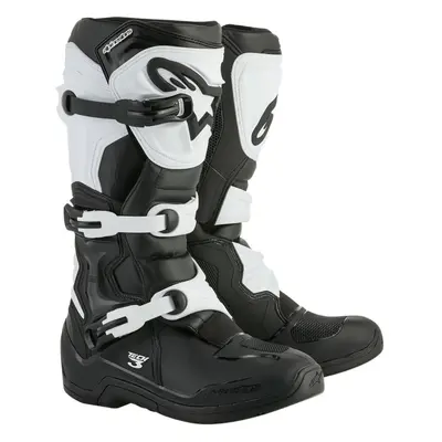 Cross-Motorradstiefel Alpinestars tech 3 offroad black and white