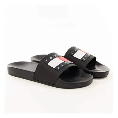 Tommy Jeans Pantoletten Pool Slide Ess EM0EM01191 Schwarz