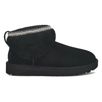 Mini-Stiefel UGG CLASSIC ULTRA MINI MAXI CURLY (BLACK) Frau