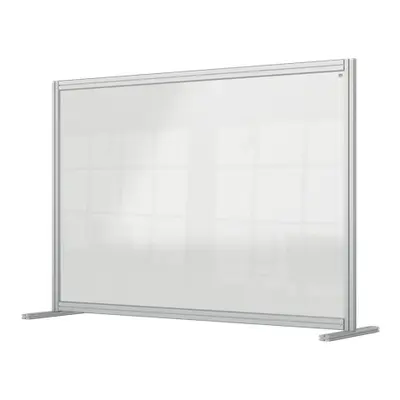 Nobo Premium Plus Schreibtisch-Schirm aus klarem Acryl, modulares System B1400xH1000mm Klar